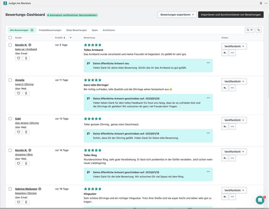 Kundenbewertungs-Apps für Shopify